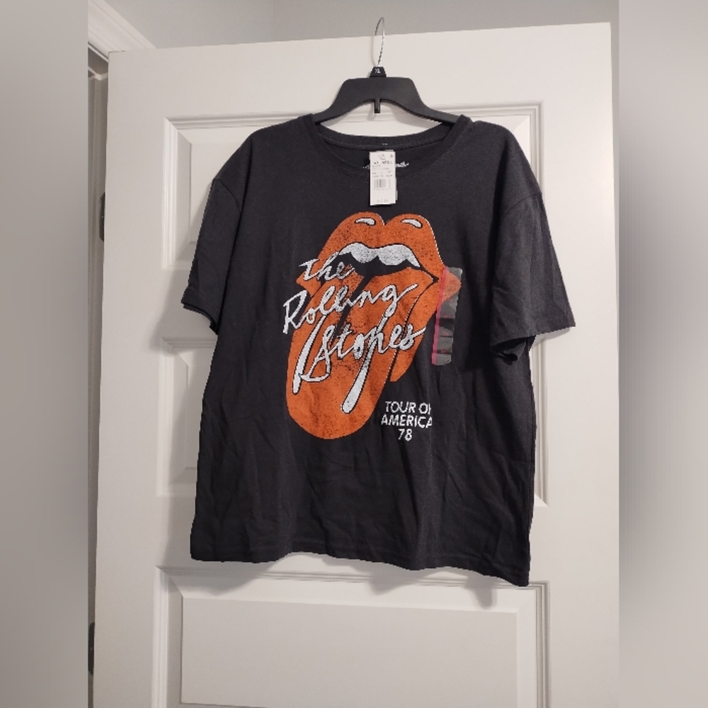 The Rolling Stones Black and Orange Tee